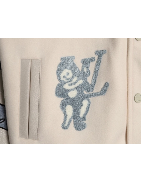 Louis vuitton baseball jacket with lettering logo,Cheap Replica Reps Louis Vuitton