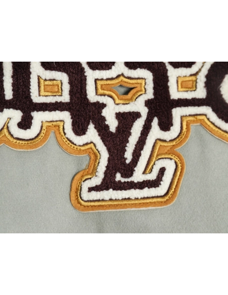 Louis vuitton devils eye geometric heavy embroidery baseball jacket,Cheap Replica Reps Louis Vuitton