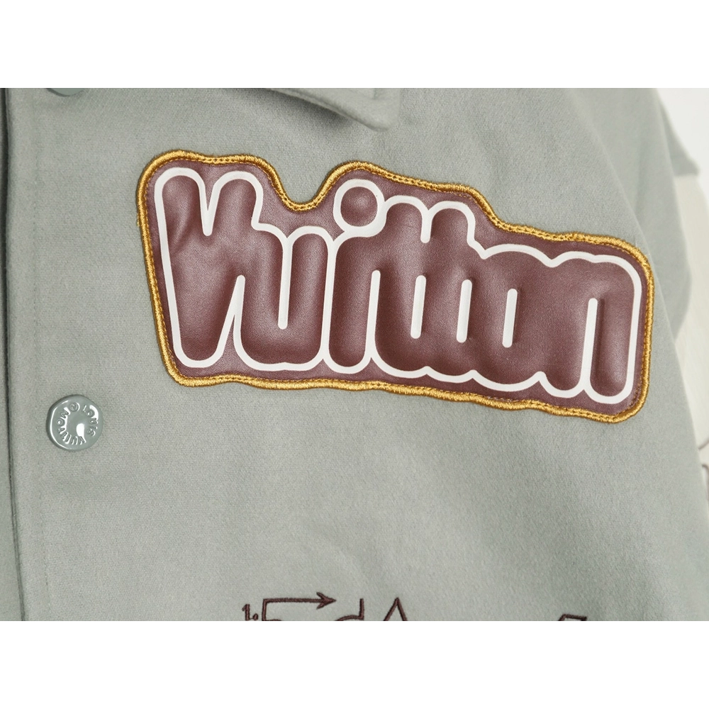 Louis vuitton devils eye geometric heavy embroidery baseball jacket,Cheap Replica Reps Louis Vuitton