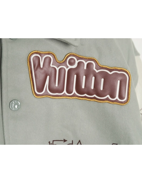 Louis vuitton devils eye geometric heavy embroidery baseball jacket,Cheap Replica Reps Louis Vuitton