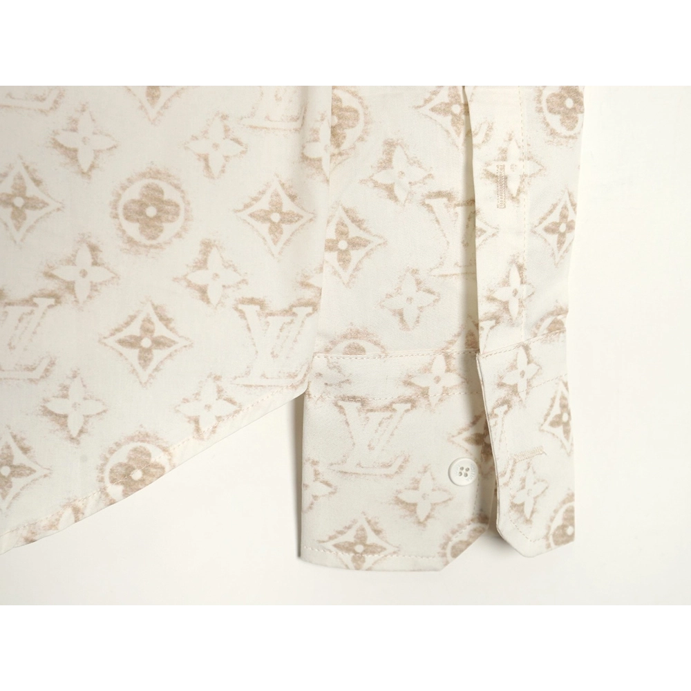 Louis Vuitton Gold Print Shirt SXL,Cheap Replica Reps Louis Vuitton