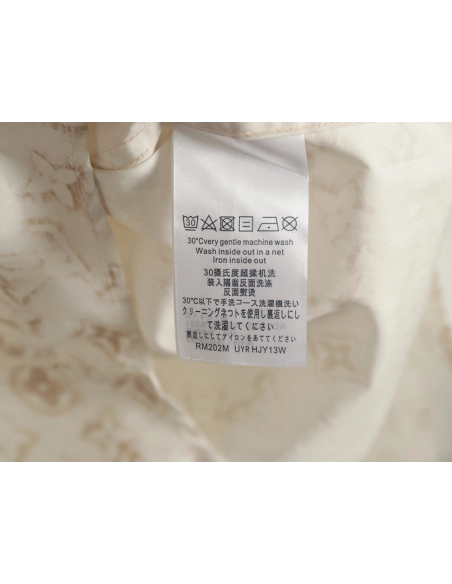 Louis Vuitton Gold Print Shirt SXL,Cheap Replica Reps Louis Vuitton