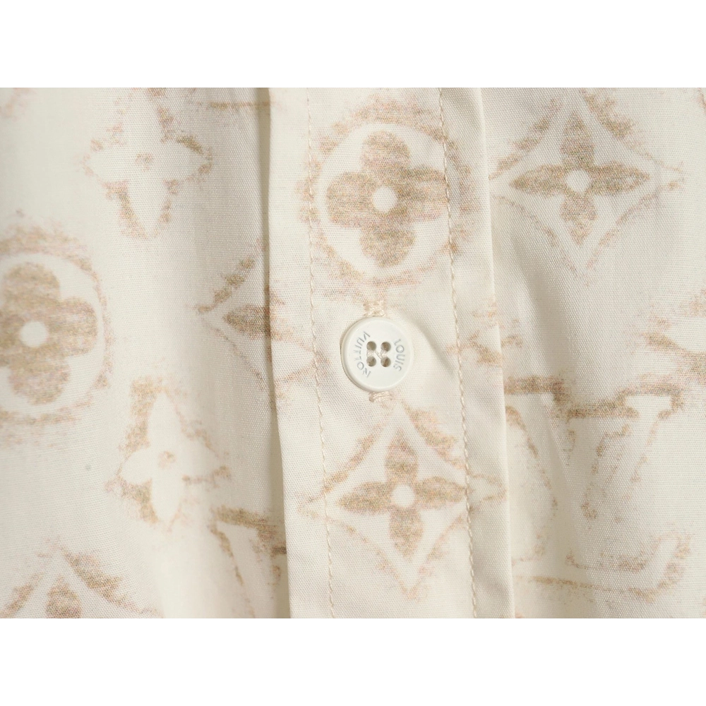 Louis Vuitton Gold Print Shirt SXL,Cheap Replica Reps Louis Vuitton
