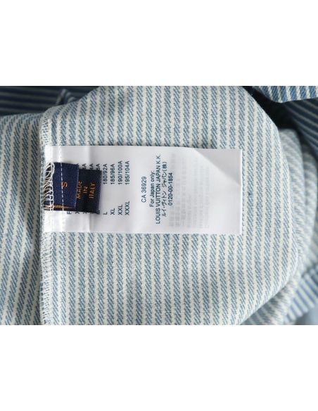Louis vuitton blue ink monogram denim shirt jacket SXL,Cheap Replica Reps Louis Vuitton