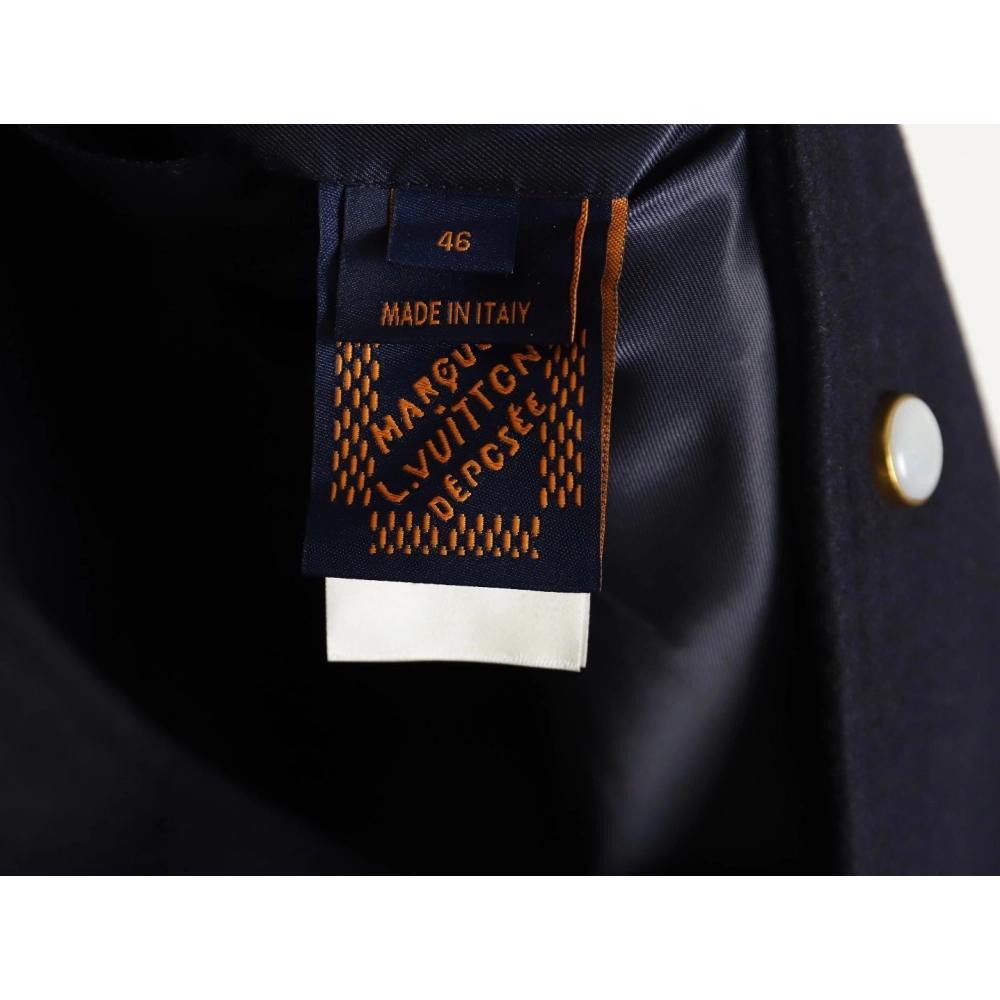 Louis Vuitton conch embroidered logo baseball jacket SXL,Cheap Replica Reps Louis Vuitton