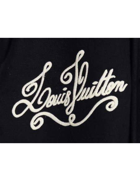 Louis Vuitton conch embroidered logo baseball jacket SXL,Cheap Replica Reps Louis Vuitton