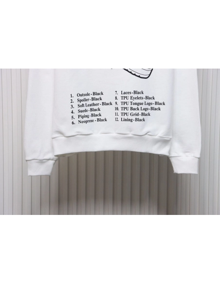 Louis Vuitton lettering shoe print crewneck sweatshirt TSK1,Cheap Replica Reps Louis Vuitton