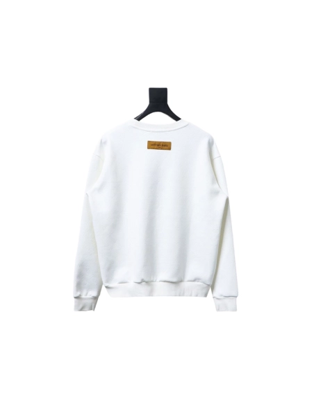 Louis Vuitton Checkerboard Crew Neck Sweatshirt TSK1,Cheap Replica Reps Louis Vuitton