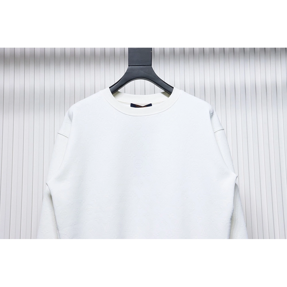 Louis Vuitton Checkerboard Crew Neck Sweatshirt TSK1,Cheap Replica Reps Louis Vuitton