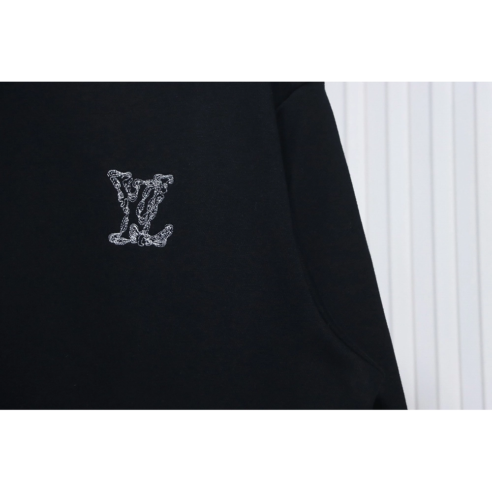 Louis Vuitton embroidered logo crew neck sweatshirt TSK1,Cheap Replica Reps Louis Vuitton