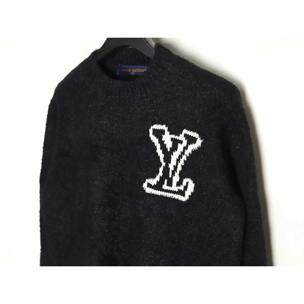 Louis Vuitton Logo Knit Crewneck Sweater TSK1,Cheap Replica Reps Louis Vuitton