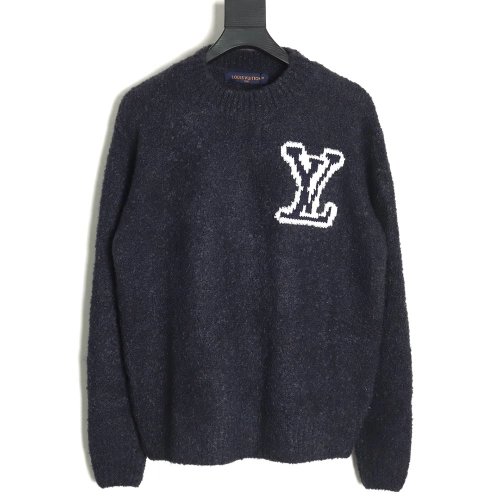 Louis Vuitton Logo Knit Crewneck Sweater,Cheap Replica Reps Louis Vuitton