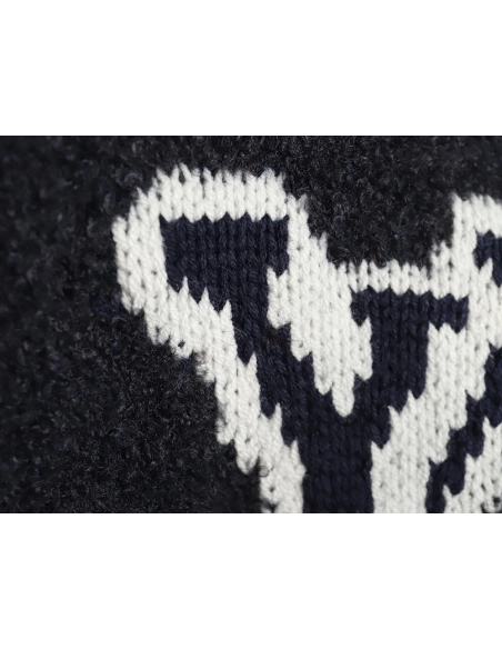 Louis Vuitton Logo Knit Crewneck Sweater,Cheap Replica Reps Louis Vuitton