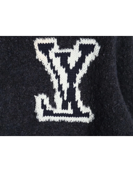 Louis Vuitton Logo Knit Crewneck Sweater,Cheap Replica Reps Louis Vuitton