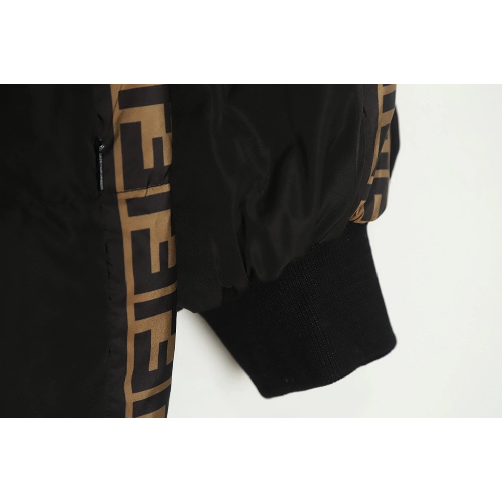 Fendi classic double F monogram doublesided down jacket TSK1,Cheap Replica Reps Fendi