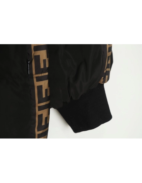 Fendi classic double F monogram doublesided down jacket TSK1,Cheap Replica Reps Fendi