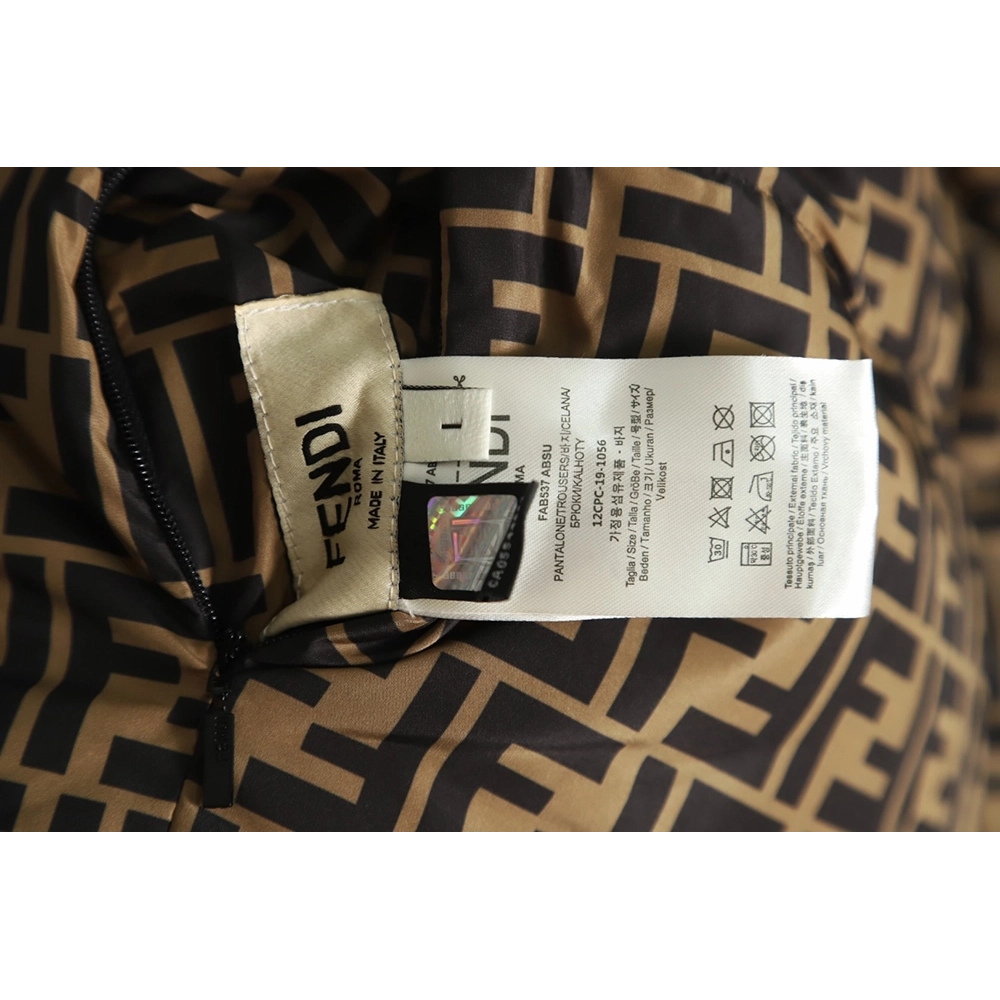 Fendi classic double F monogram doublesided down jacket TSK1,Cheap Replica Reps Fendi