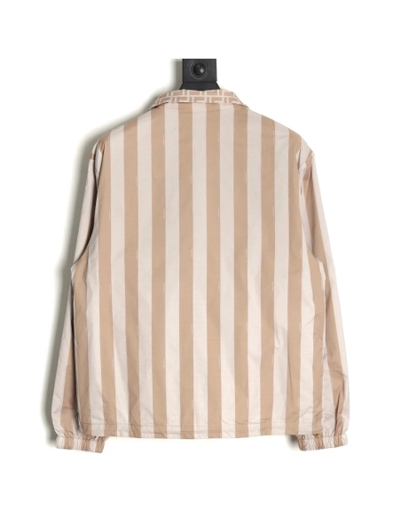 Fendi allover print reversible standup collar jacket SXL,Cheap Replica Reps Fendi