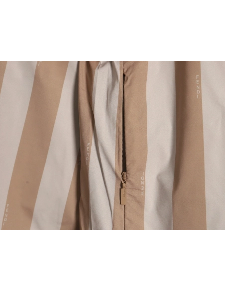 Fendi allover print reversible standup collar jacket SXL,Cheap Replica Reps Fendi