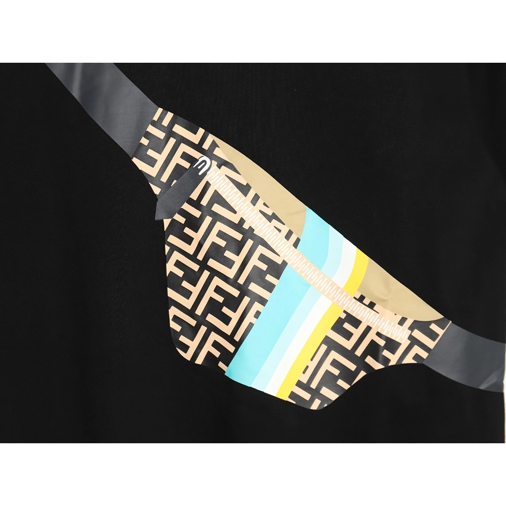 Fendi chest bag print short sleeve TSK1,Cheap Replica Reps Fendi