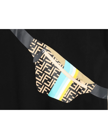 Fendi chest bag print short sleeve TSK1,Cheap Replica Reps Fendi