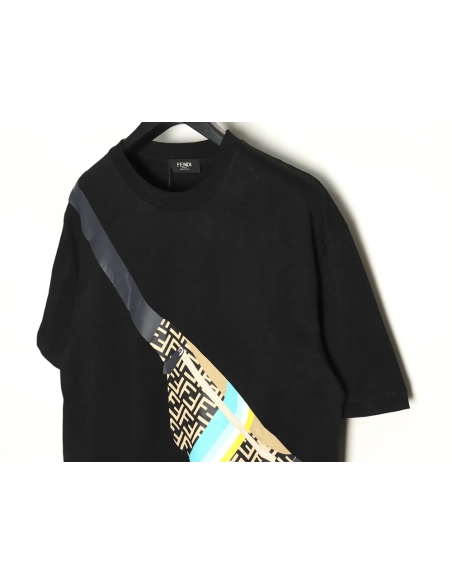 Fendi chest bag print short sleeve TSK1,Cheap Replica Reps Fendi