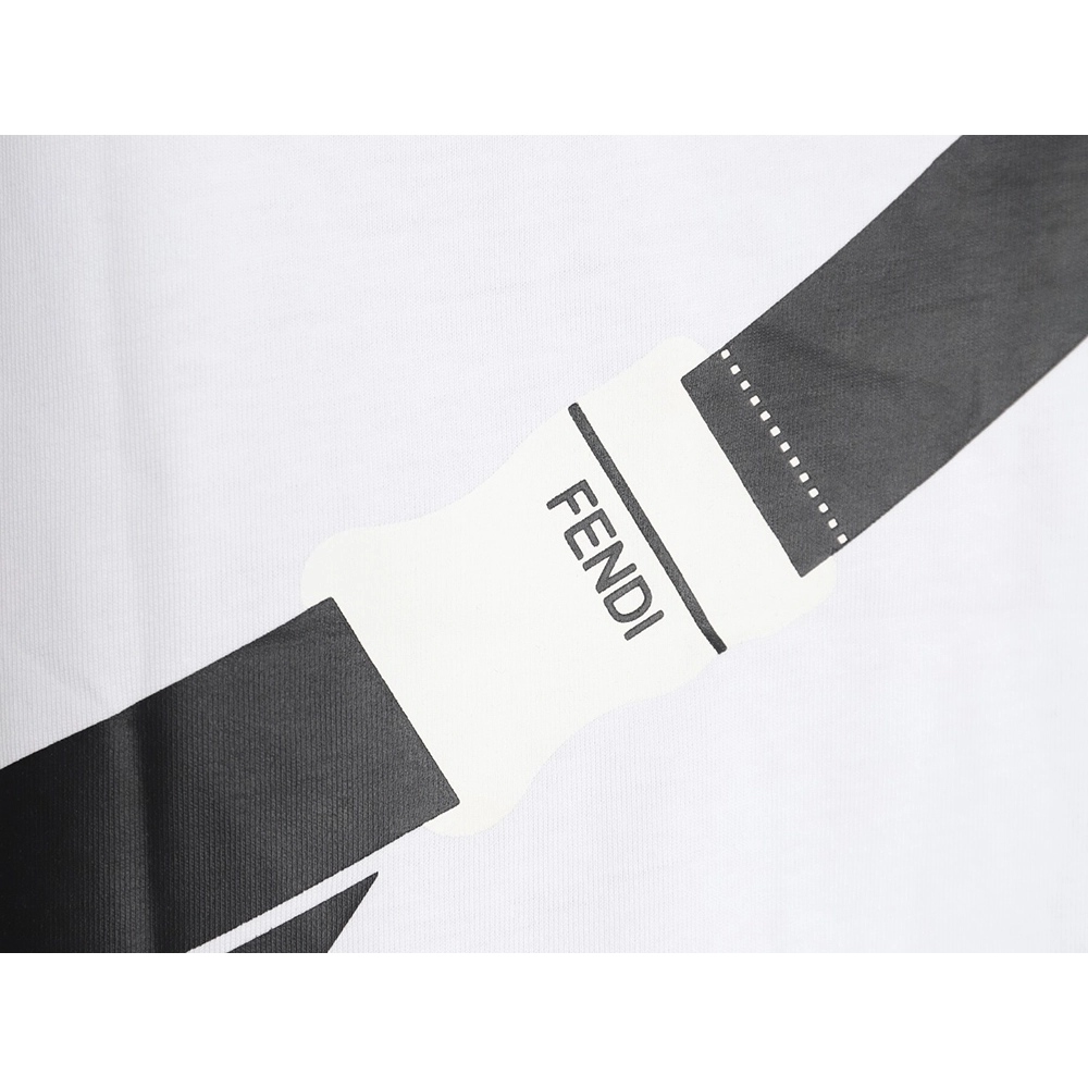 Fendi chest bag print short sleeve,Cheap Replica Reps Fendi