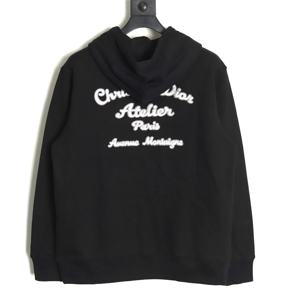 Dior embroidered hoodie TSK1,Cheap Replica Reps Dior