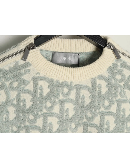 Dior all over print zip up sweater,Cheap Replica Reps Dior