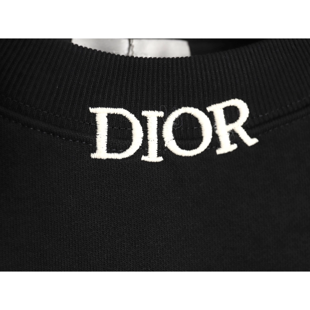 Dior Pocket monogram patch embroidered crew neck sweatshirt,Cheap Replica Reps Dior