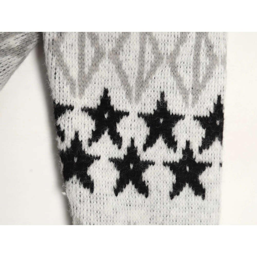 Dior all over star print wool crew neck sweater,Cheap Replica Reps Dior