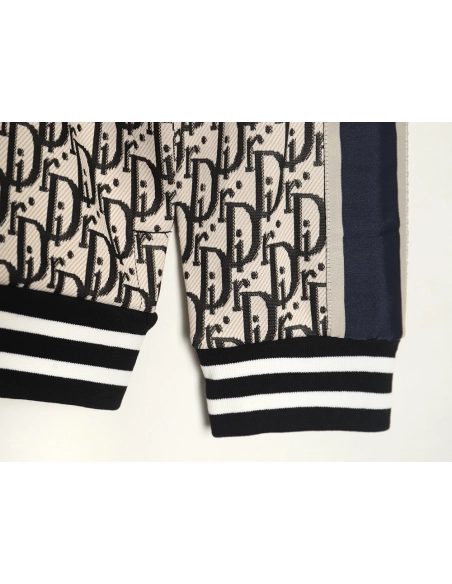 Dior allover jacquard side webbing jacket set (apricot),Cheap Replica Reps Dior