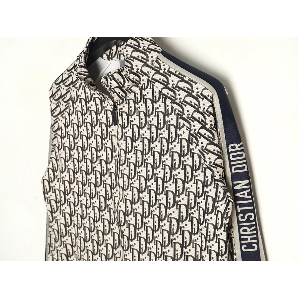 Dior allover jacquard side webbing jacket set (apricot),Cheap Replica Reps Dior