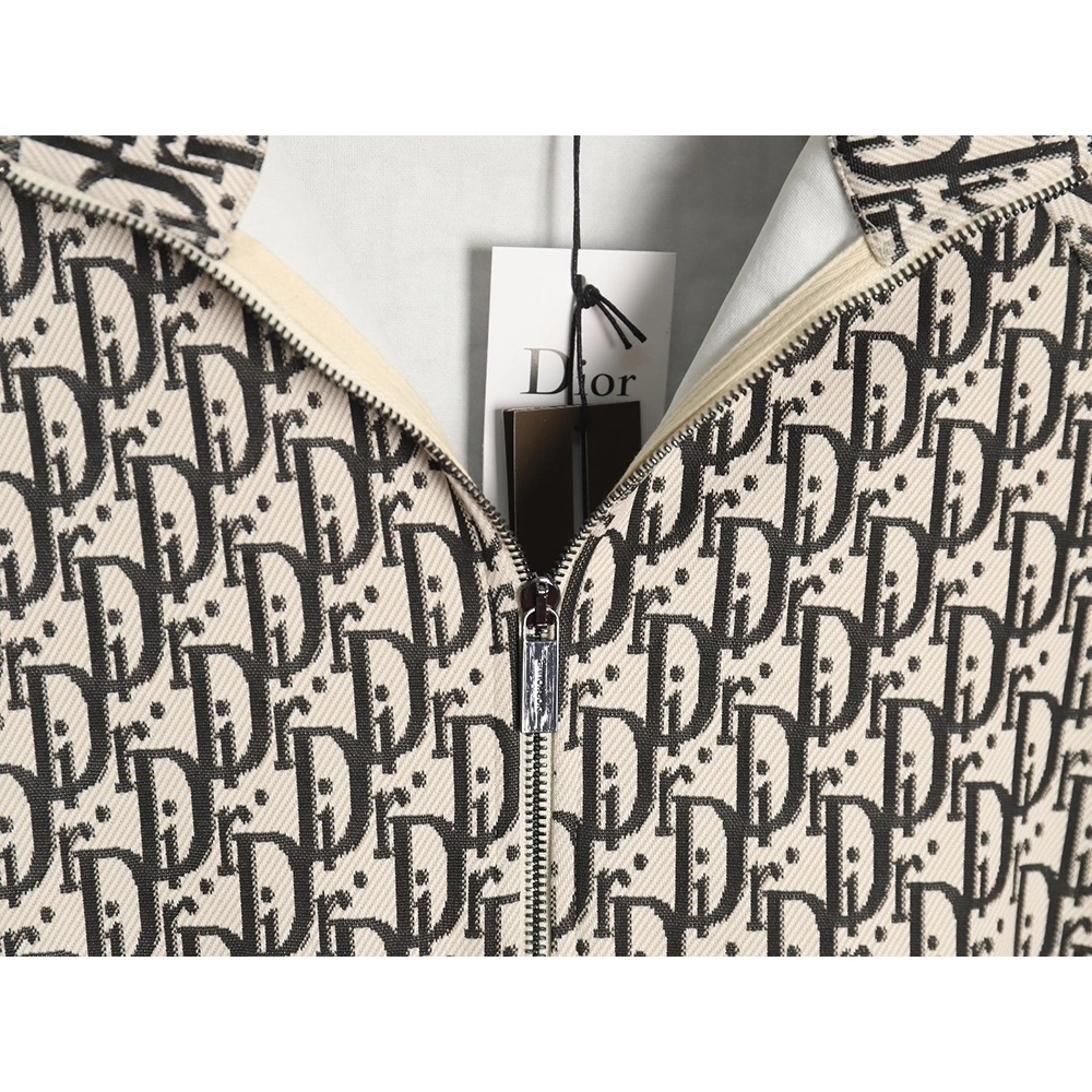 Dior allover jacquard side webbing jacket set (apricot),Cheap Replica Reps Dior