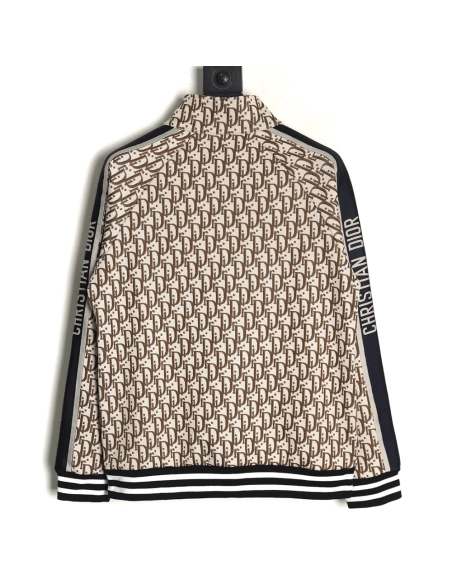 Dior allover jacquard side webbing jacket set (beige),Cheap Replica Reps Dior