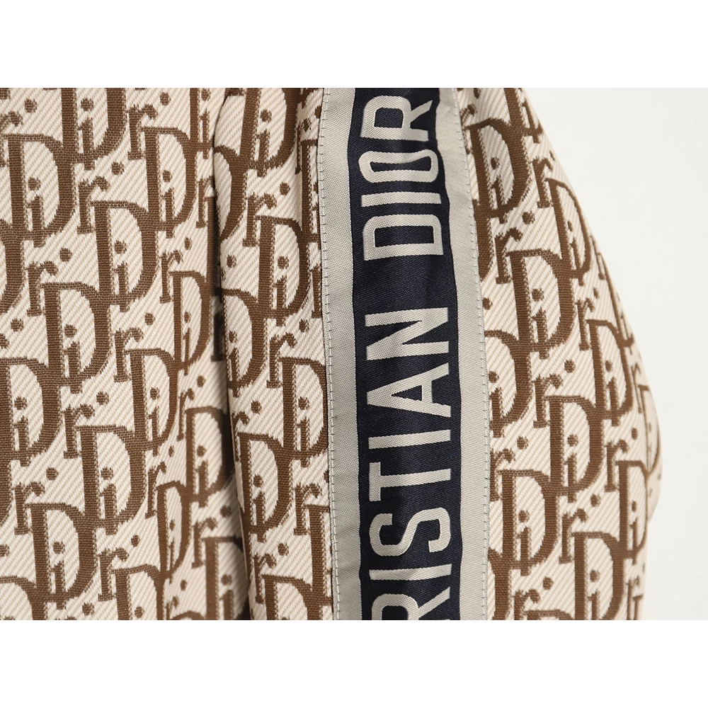 Dior allover jacquard side webbing jacket set (beige),Cheap Replica Reps Dior