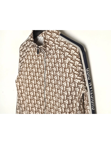 Dior allover jacquard side webbing jacket set (beige),Cheap Replica Reps Dior