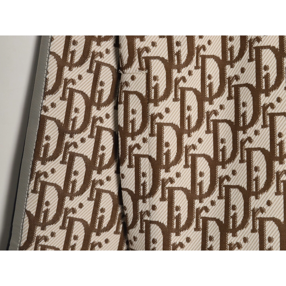 Dior allover jacquard side webbing jacket set (beige),Cheap Replica Reps Dior