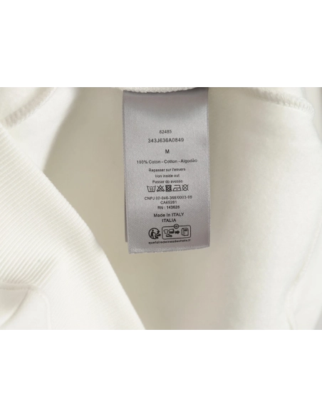 Dior Silver Logo Embroidered Crew Neck Plush Sweatshirt,Cheap Replica Reps Dior