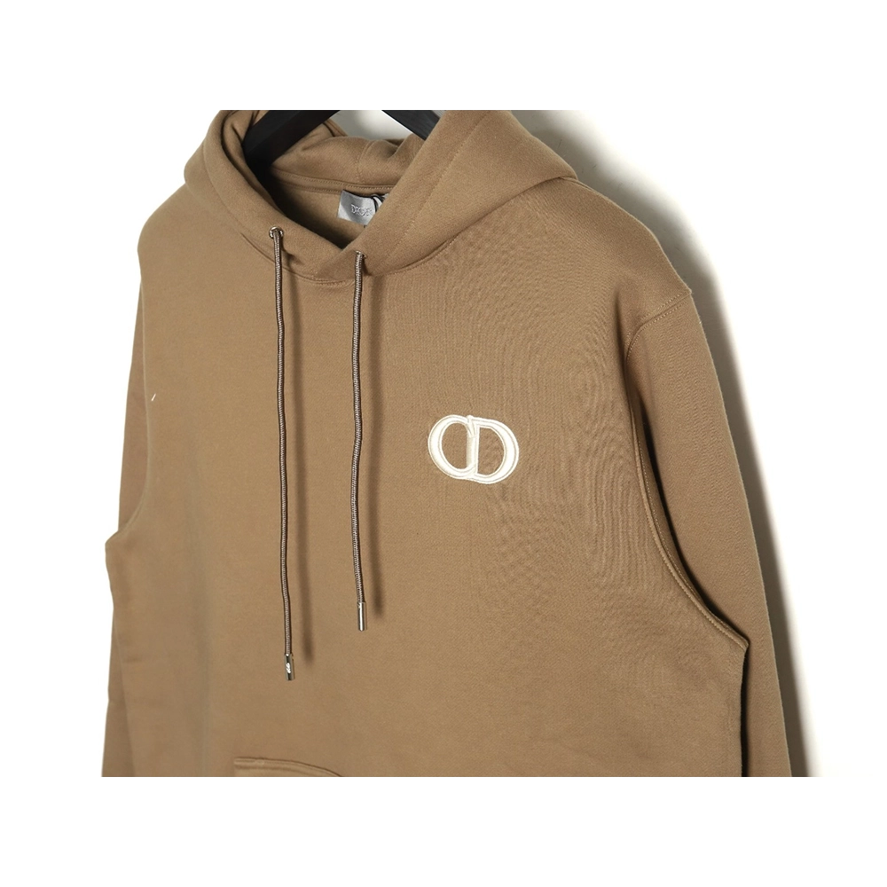 Dior CD monogram embroidered fleece hoodie TSK1,Cheap Replica Reps Dior