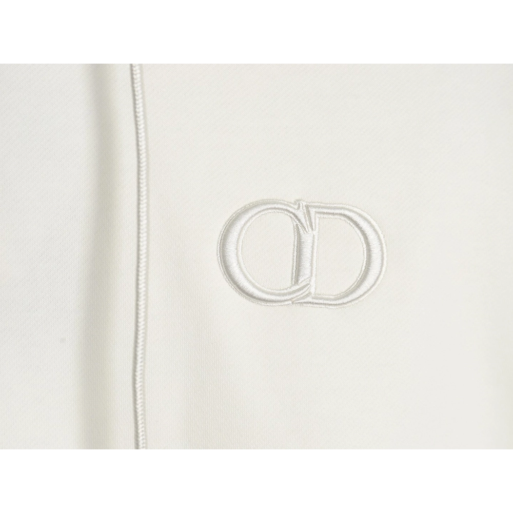 Dior CD monogram embroidered fleece hoodie,Cheap Replica Reps Dior