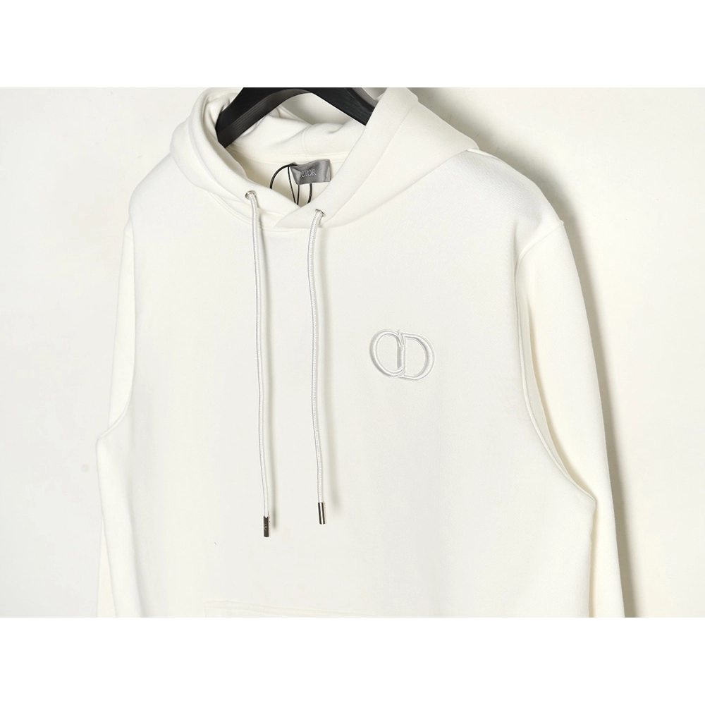Dior CD monogram embroidered fleece hoodie,Cheap Replica Reps Dior
