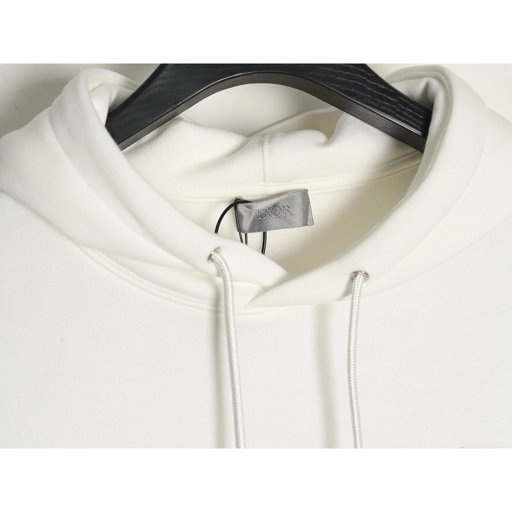 Dior CD monogram embroidered fleece hoodie,Cheap Replica Reps Dior