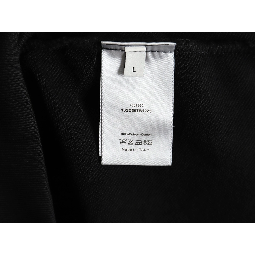 Dior crew neck sweatshirt with front and back slogan embroidery,Cheap Replica Reps Dior