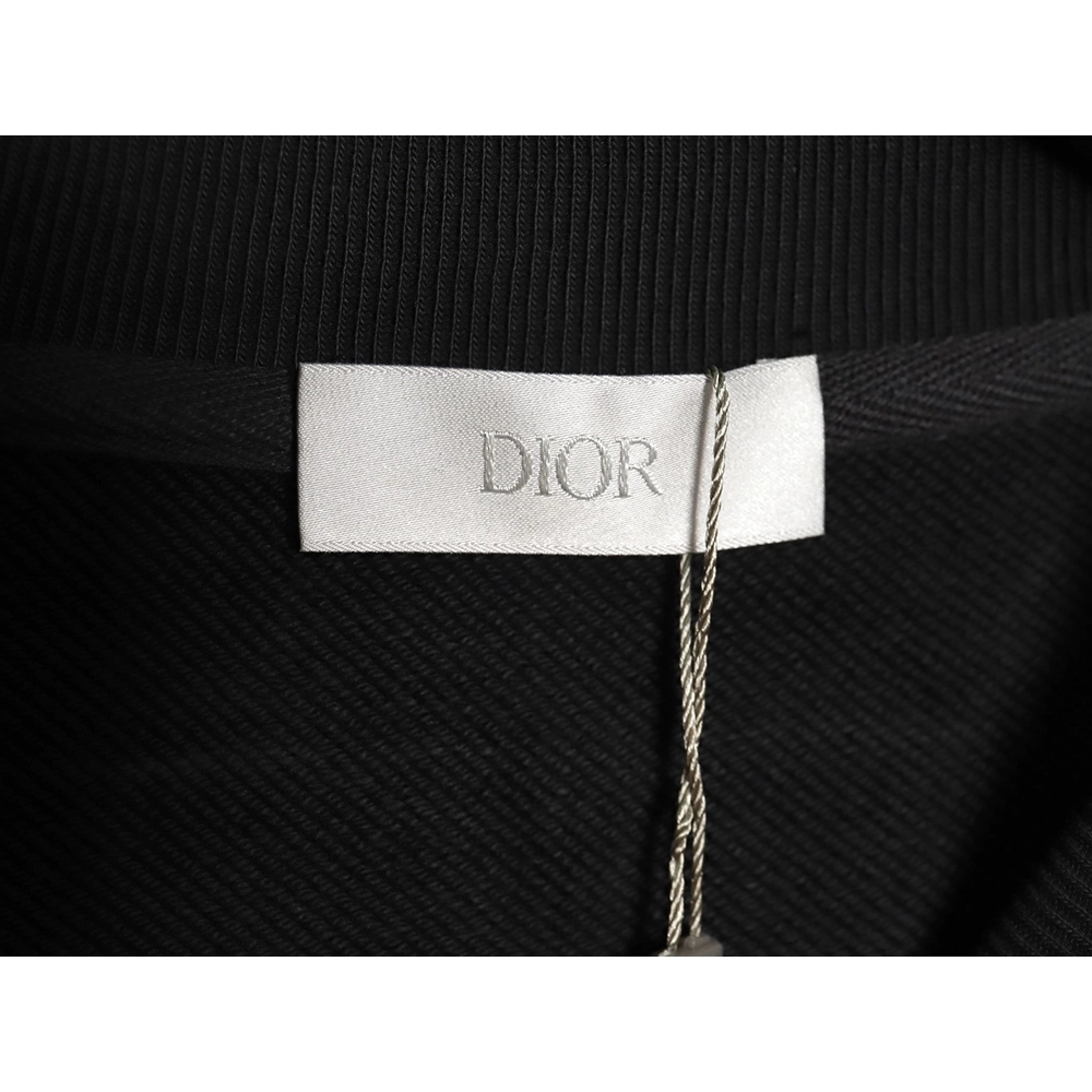 Dior round neck sweatshirt with block letter embroidery,Cheap Replica Reps Dior