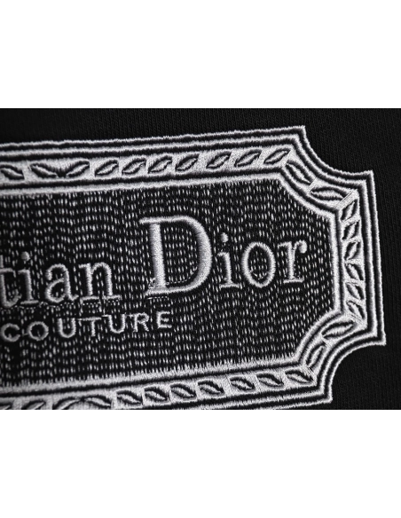 Dior round neck sweatshirt with block letter embroidery,Cheap Replica Reps Dior