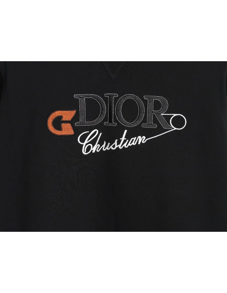 Dior safety pin embroidered crew neck sweatshirt,Cheap Replica Reps Dior