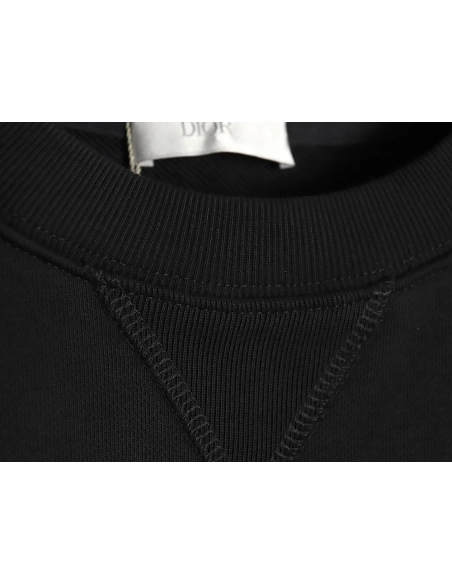 Dior safety pin embroidered crew neck sweatshirt,Cheap Replica Reps Dior