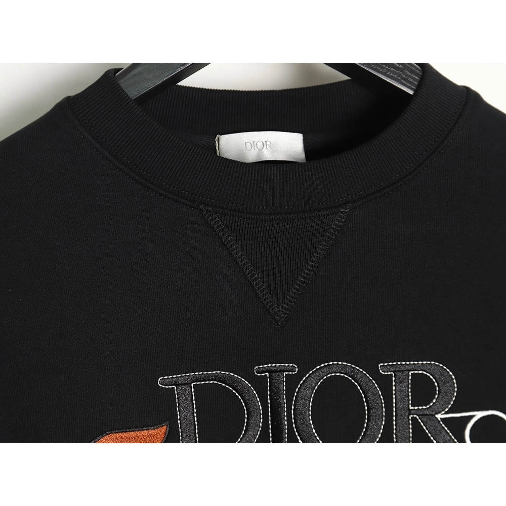 Dior safety pin embroidered crew neck sweatshirt,Cheap Replica Reps Dior