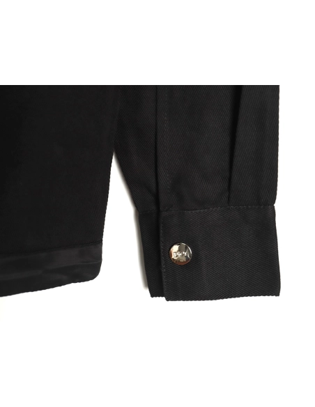 Dior Logo embroidered zipup denim jacket TSK1,Cheap Replica Reps Dior